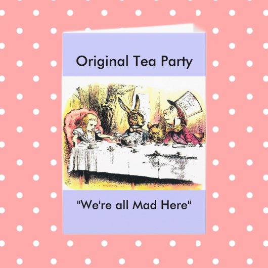 Carte Mad Hatter Tea Party