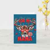 Carte Mad Retro Love For My Mama Deer Hunting Happy Vale (Fleur jaune)