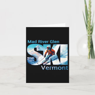 Carte Mad River Glen Cool Ski Vacances Ski Extérieur Sk