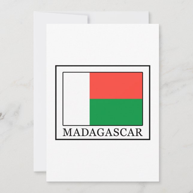Carte Madagascar (Devant)
