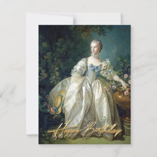 Carte Madame Bergeret 1766 Joyeux anniversaire (Devant)