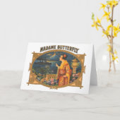 Carte Madame Butterfly (Fleur jaune)