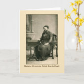 Carte Madame Clementine Delait, Dame Portée (Fleur jaune)