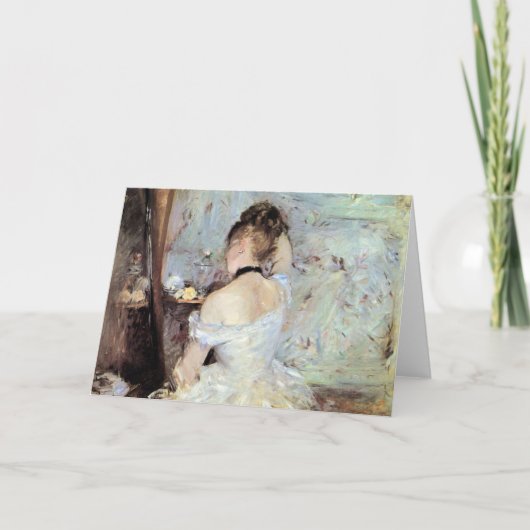 Carte Madame dans la toilette par Berthe Morisot (Devant)