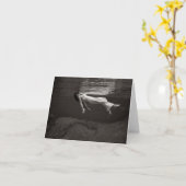 Carte Madame dans l'eau (Fleur jaune)