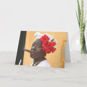 Carte Madame de cigare du Cuba