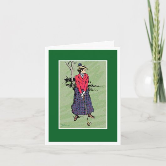 Carte Madame Golfer (Devant)
