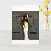 Carte Madame Justice (Fleur jaune)