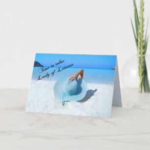 Carte Madame Retirement de loisirs - avec le vers