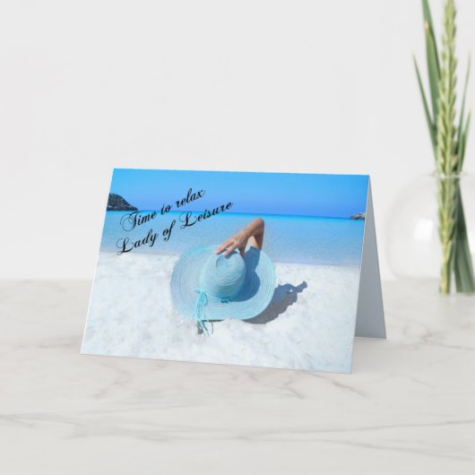 Carte Madame Retirement de loisirs - avec le vers (Devant)