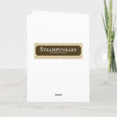 Carte Madame victorienne en vert de vert-de-gris de (Dos)