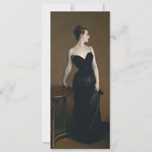 Carte Madame X par John Singer Sargent (Devant)