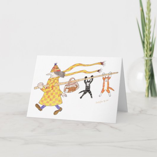 Carte MadCatWoman et ses putois (Devant)