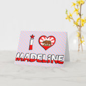 Carte Madeline, CA (Fleur jaune)