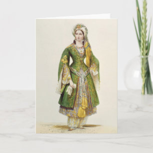 Carte Mademoiselle Rachel comme Roxane dans 'Bajazet'