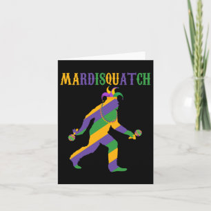 Carte Madi Mardi Gras Bigfoot Mardi Gras Vêtements Homme