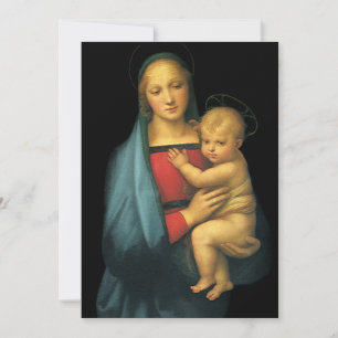 Carte Madone et Enfant, Madone del Granduca par Raphaël