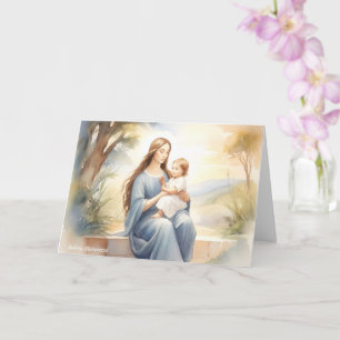 Carte Madonna avec l'enfant Jésus