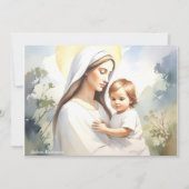 Carte Madonna avec l'enfant Jésus (Devant)