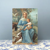 Carte Madonna bleue française