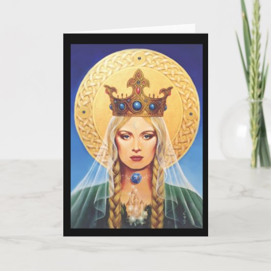 Carte Madonna celtique par Elizabeth Kyle. (Devant)