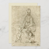 Carte Madonna, Christ et Saint Jean Baptiste par Rapahel (Devant / Derrière)