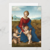 Carte Madonna dans le pré | Raphael (Devant / Derrière)