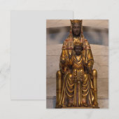 Carte Madonna de Montserrat Noir Vierge Marie (Devant / Derrière)