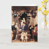 Carte Madonna del Baldacchino - Raphael - c1506 (Fleur jaune)