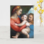 Carte Madonna della Tenda - Raphael - c1513 (Fleur jaune)