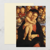 Carte Madonna des Tcherubim par Andrea Mantegna (Devant / Derrière)