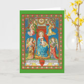 Carte Madonna et enfant (Fleur jaune)