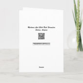 Carte Madonna et enfant, Sedona, AZ (Dos)