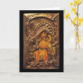 Carte Madonna et l'enfant (Fleur jaune)