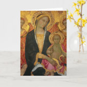 Carte Madonna et l'enfant (Fleur jaune)