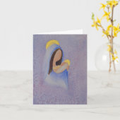 Carte Madonna et l'enfant (Fleur jaune)