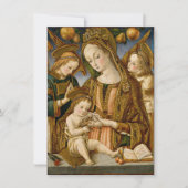 Carte Madonna et l'enfant avec deux anges (Devant)