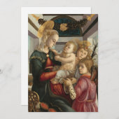 Carte Madonna et l'enfant avec les anges | Botticelli (Devant / Derrière)