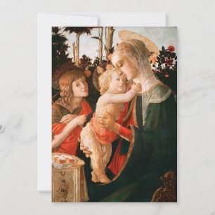 Carte Madonna et l'enfant Botticelli