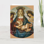 Carte Madonna et l'enfant de Botticelli (Dos)