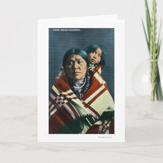 Carte Madonna et l'enfant d'un Corbeau (Devant)