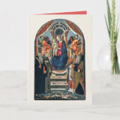 Carte Madonna et l'enfant Enthronés de saints et d'anges (Devant)