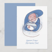 Carte Madonna et l'enfant Fête des mères (Devant / Derrière)