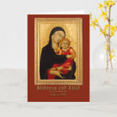 Carte Madonna et salutation de Simone Martini d'enfant (Fleur jaune)