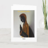 Carte Madonna noire priant (Dos)