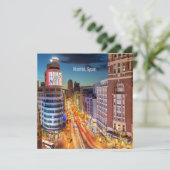 Carte Madrid, Espagne photo pittoresque, (Debout devant)