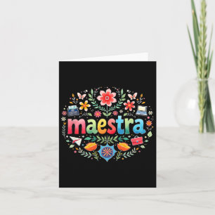 Carte Maestra espagnol mexicain enseignant Mexique ensei