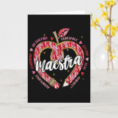 Carte Maestra Pencil Professeure d'espagnol Bilingue Sai (Fleur jaune)