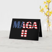 Carte MAGA 2, drapeau américain (Fleur jaune)