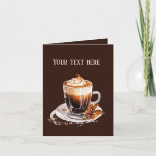 Carte Magasin de café mignon n'importe quel but ajouter